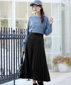 Tiaclasse ラメニットスカート