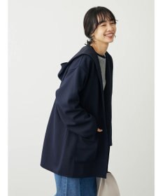 Green Parks ポンチフード付きカットカーディガン