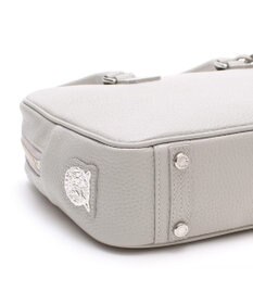 A.D.M.J. 牛革 ボストンバッグ 28cm※SILVER金具