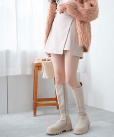 WEGO スリットレイヤードスカパン