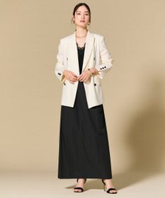 BEIGE， CAROLE / リネンライク ダブルジャケット