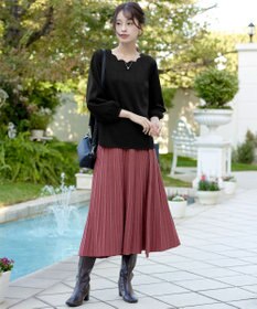 Tiaclasse ラメニットスカート