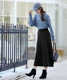 Tiaclasse ラメニットスカート