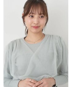 earth music&ecology チュールドッキングニットプルオーバー