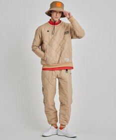 PW CIRCULUS 【MEN】ひょうたんキルト中綿ワイドジョガーパンツ