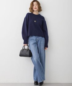 23区 【滝沢眞規子さん着用/RED CARD TOKYO×23区】 センタープレス デニム ワイド パンツ