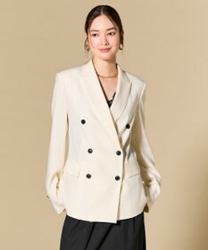 BEIGE， CAROLE / リネンライク ダブルジャケット