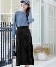 Tiaclasse ラメニットスカート