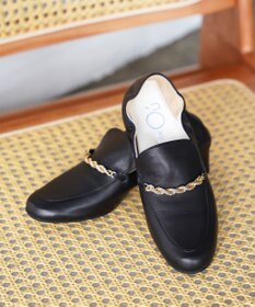 nouvelleRobe Oū 【本革・高反発】Spiral-bit loafers  ヒールローファー