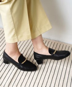 nouvelleRobe Oū 【本革・高反発】Spiral-bit loafers  ヒールローファー