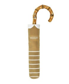 MOONBAT MACKINTOSH PHILOSOPHY(マッキントッシュ フィロソフィー) Cleric collar ボーダー 竹手元 雨傘 折りたたみ傘