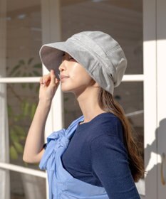 MOONBAT 【UVカット/遮光100%/接触冷感】洗えるスウェットキャスケット 軽量/手洗いOK/サイズ調整可能/ポケッタブル