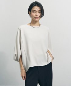 UNFILO ジョーゼット ドルマンプルオーバー グレージュ