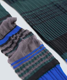 COQ CONCORD カラーブロックリブニット