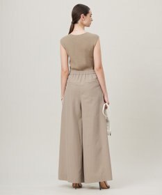 ICB L 【洗える】オーガニックコットンリブ ノースリーブニット