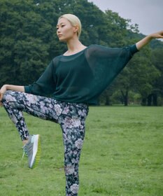 Chacott Chacott BALANCE【ノーソーイングニット】7分袖メッシュニットTシャツ