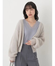 earth music&ecology レースＶネックテレコインナー