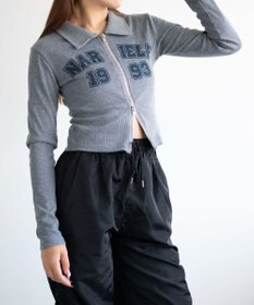 WEGO WジップナンバリングロゴロンT