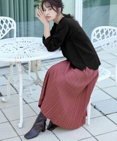 Tiaclasse ラメニットスカート