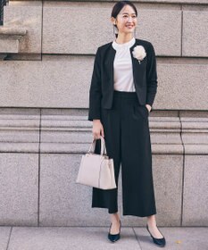 ANY SIS S 【UVケア】イージーケアスタンドネック ブラウス