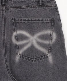 WEGO モチーフデニムタックパンツ