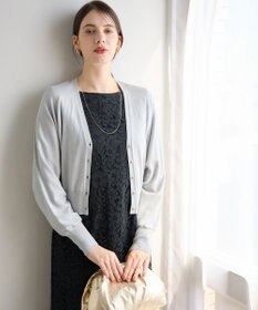23区 S 【APPLAUDIR】コンパクト ドルマンスリーブ ラメカーディガン