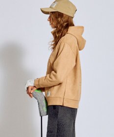 PW CIRCULUS 2025 NEW！【手洗い洗濯可】【WOMEN】スエードライク デタッチャブルフーディ ゴルフウェア レディース