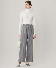 ICB 【洗える】 パウダリーチュール ハイネックトップス