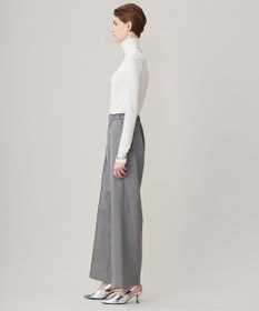 ICB 【洗える】 パウダリーチュール ハイネックトップス