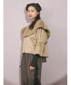 Green Parks ■ＥＳＣＡＲ　フラッフィーケープ付ショートコート