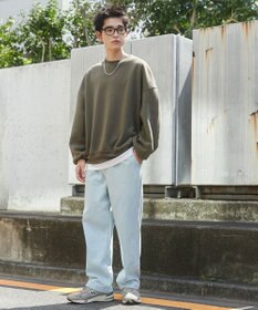 WEGO 【ウエストゴム/SMLサイズ展開】デニムイージーストレートパンツ2