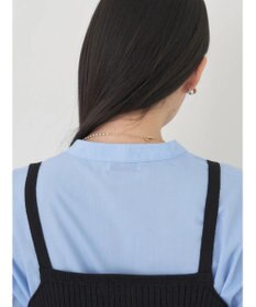 earth music&ecology ＳＥＴ２点ニットビスチェ＋ノーカラーシャツ