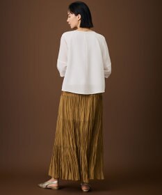 自由区 【カタログ掲載・人気素材・NEWデザイン】ラスティックメッシュラグランスリーブ ブラウス