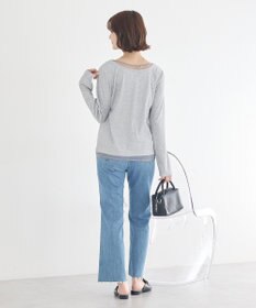 earth music&ecology レイヤード風テレコプルオーバー