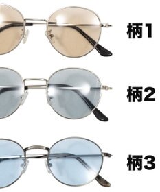 WEGO メタルフレームカラーレンズサングラス