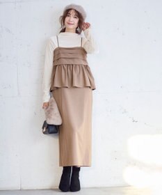 ANY SIS S 【BAILA12月号掲載・貴島明日香さんコラボ】ドッキングビスチェワンピース×インナーセット