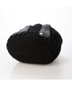 UNBILLION カシュカシュ cachecache / 下がりグログラン柄編みトート カゴバッグ