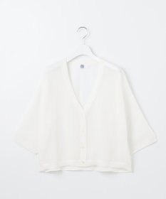 J.PRESS LADIES 【WEB限定カラーあり・洗える】SHEER LIGHT KNIT Vネック カーディガン