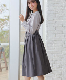 Tiaclasse L ベルト付きフレアスカート