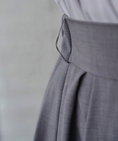 Tiaclasse L ベルト付きフレアスカート