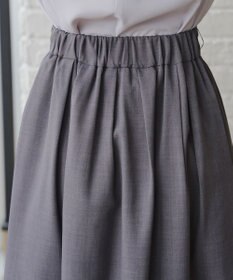 Tiaclasse L ベルト付きフレアスカート