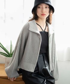 WEGO ダブルジップショートカーデ