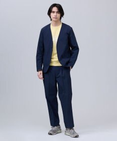 J.PRESS MEN 【J.PRESS ORIGINALS】【UNISEX】Nylon Polyurethane Dray Stretch No Collar Jacket