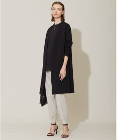 ICB 【洗える】コットンアセテートスムース ロングニットアウター