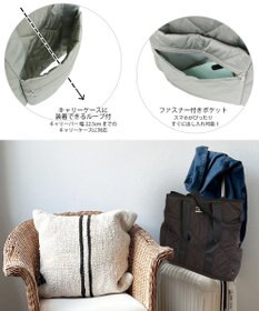 ROOTOTE 1162【大容量:キャリーケース装着可能】SC.グランデボックス.グリスン-A