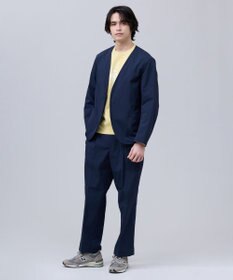 J.PRESS MEN 【J.PRESS ORIGINALS】【UNISEX】Nylon Polyurethane Dray Stretch No Collar Jacket