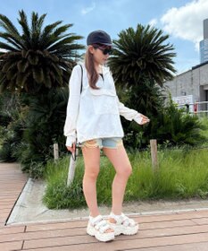 WEGO 【UVカット/吸水速乾/水陸両用/ラッシュガード】ハーフジップアノラックパーカー