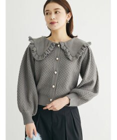 Green Parks ・Ｐｅｔｉｔ　Ｆｌｅｕｒ　ビッグカラーニットカーデ