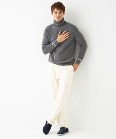 JOSEPH ABBOUD MOUNTAIN 【SPACE／UNISEX】ピュアカシミアアンダイド タートルネック