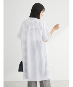 Green Parks 綿麻混スキッパーミニワンピース